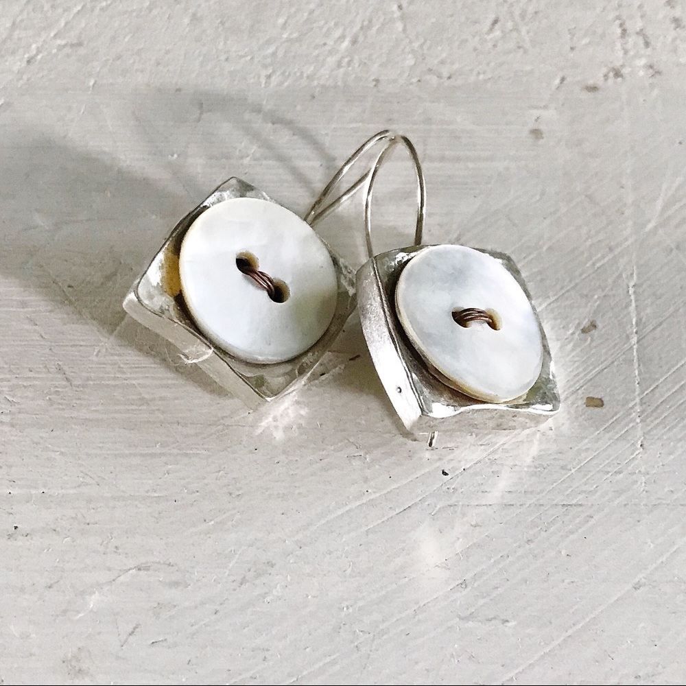 Handmade sterling silver earrings